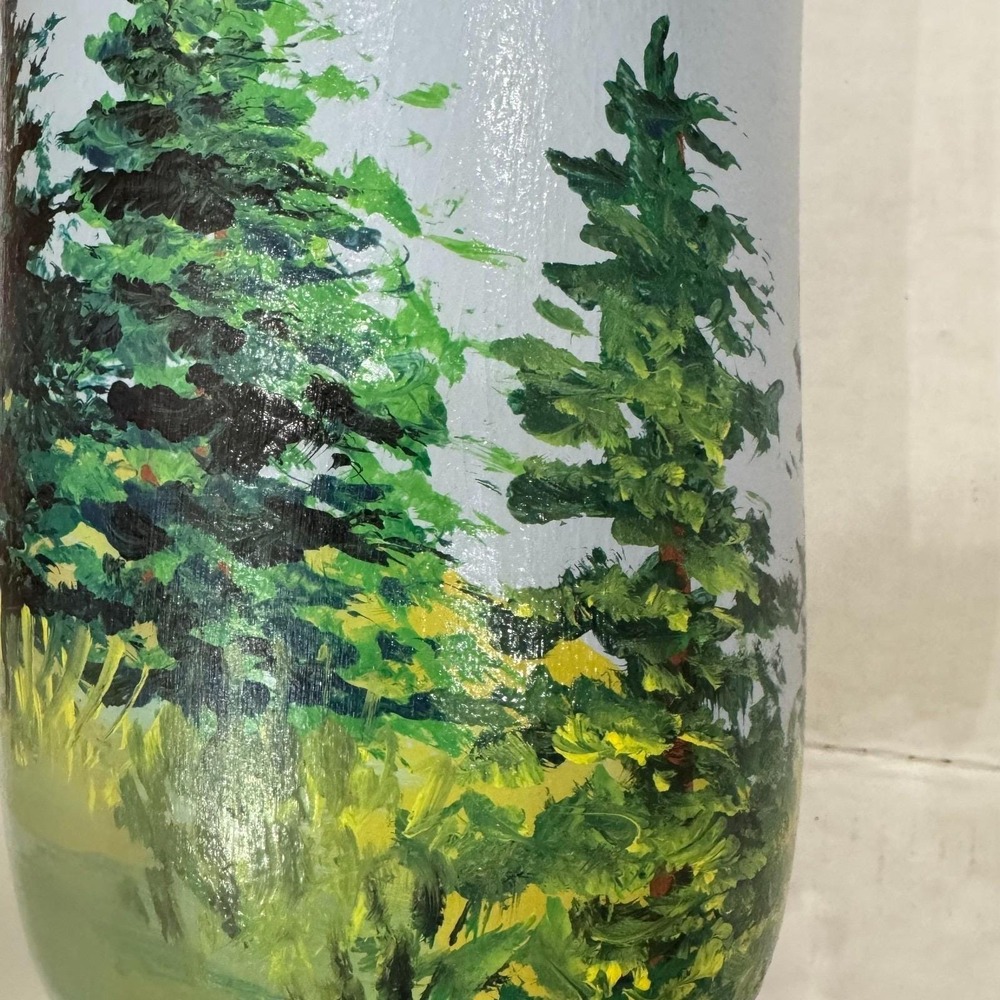 Hand Painted Lighthouse Fisherman Buoy 13" x 5" Unknown Artist - Picture 7 of 11